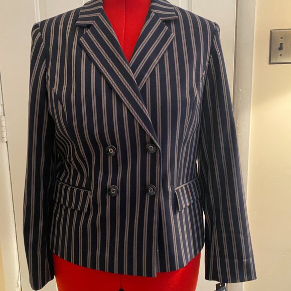 John Meyer Size 12 Ladies Pin striped Suit - Picture 2 of 14
